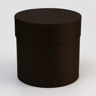 Шляпная коробка, тубус, чёрная, 13×13 см - Фото 5