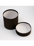 Шляпная коробка, черная, 13 х 13 см - фото 809566710