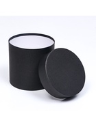 Шляпная коробка, тубус, черная, 15×15 см  (артикул 9579217)  большой выбор товаров оптом и в розницу по низким ценам с доставкой