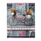 Тетрадь 96 листов в клетку "I like my bike", обложка мелованный картон, блок офсет 65 г/м2, 5В МИКС (комплект 3 шт) - фото 45950041
