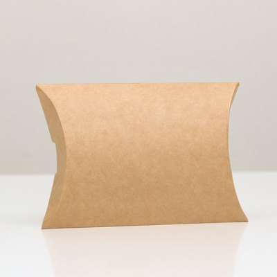 Коробка складная, подушка, крафт, 15×11×3 см