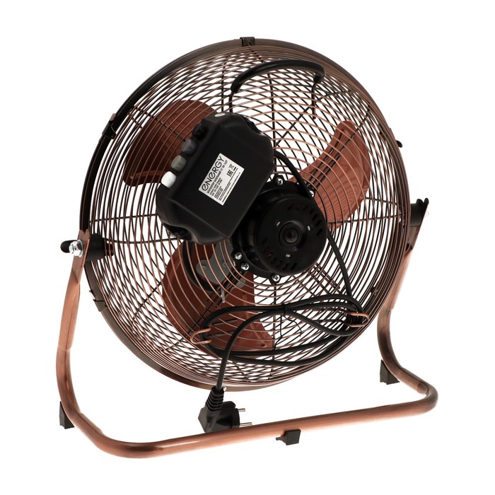 Вентилятор ENERGY ELEGANCE EN-1627, напольный, 45 Вт, 3 скорости, 30 см, цвет медь