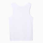 Майка для мальчика, цвет белый, рост 104-110 см - фото 22639736