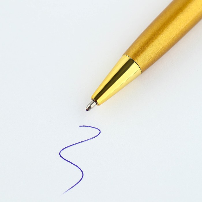 Ручка «С Днём Учителя», металл, синяя паста, 1.0 мм - фото 1928241471