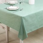 Клеёнка на стол Доляна «Мини», на нетканой основе, ширина 137 см, толщина 0.2 мм, рулон 20 м, зелёная - Фото 2