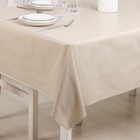 Клеёнка на стол Доляна «Мини», на нетканой основе, ширина 137 см, толщина 0,2 мм, рулон 20 м, цвет бежевый - Фото 2