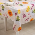 Клеёнка на стол на нетканой основе Доляна, ширина 137 см, рулон 20 м, общая толщина 0,2 мм, цвет бежевый - фото 24252544