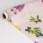 Клеёнка на стол на нетканой основе Доляна, ширина 137 см, рулон 20 м, общая толщина 0,2 мм, цвет бежевый - фото 24252546