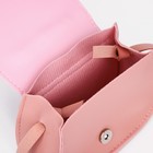 Сумка для девочки COLOR на длинном ремешке, ручка из бусин, на магните, розовая - Фото 3