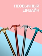 Ручка-прикол Calligrata «Молоток», чёрный стержень, гелевая, МИКС - Фото 2