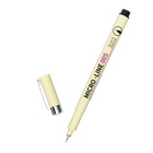 Набор маркеров-линеров, 12 штук, цвет черный, толщина 0.03-3.0 мм - фото 22508339