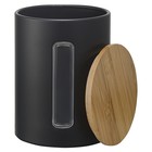 Набор банок для хранения Smart Solutions Kaffi, цвет чёрный, матовый, 1 л - Фото 4
