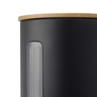 Набор банок для хранения Smart Solutions Kaffi, цвет чёрный, матовый, 1 л - Фото 6