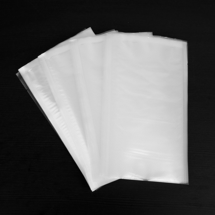 Набор пакетов для вакууматора Luazon, рифленые, 50 шт, 15 х 25 см - фото 1900479184