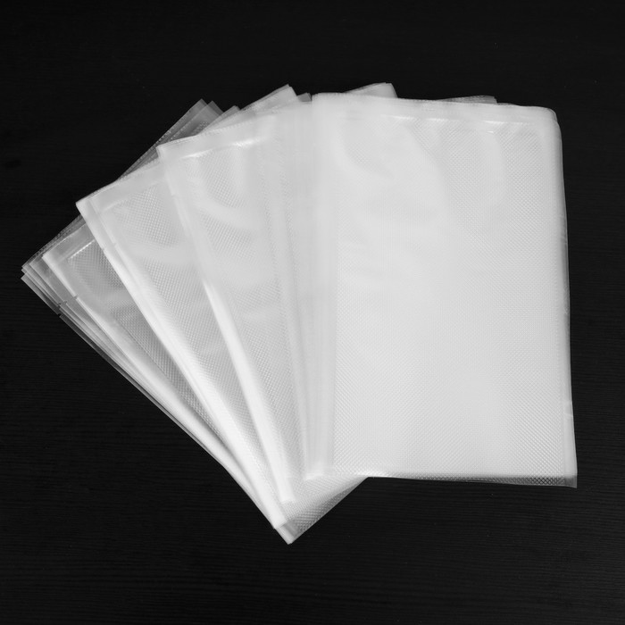 Набор пакетов для вакууматора Luazon, рифленые, 50 шт, 17 х 25 см - фото 1899005369