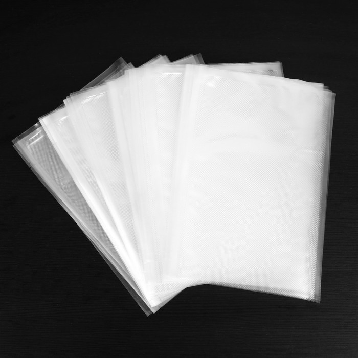 Набор пакетов для вакууматора Luazon, рифленые, 50 шт, 20 х 30 см - фото 1900479194