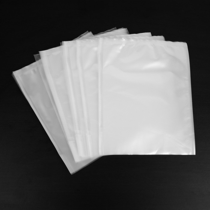 Набор пакетов для вакууматора Luazon, рифленые, 50 шт, 28 х 35 см - фото 1900479199