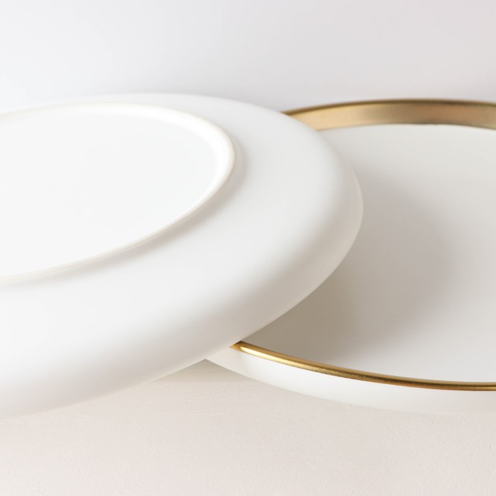 Набор фарфоровых тарелок «День», 2 предмета: d=25,5 см, цвет белый - фото 1909252727