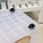 УЦЕНКА Контейнер для хранения БЕЗ КРЫШКИ «Hide box. Мишка», 50 л, 61×39×32 см, прямоугольный, прозрачный - Фото 6
