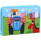 Папка для труда А4 с пеналом, на молнии, текстиль, «Синий трактор» - Фото 7