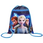 Мешок для обуви с карманом 420*350 мм, Холодное сердце (мягкий полиэстер, плотность 210D) - фото 24679616