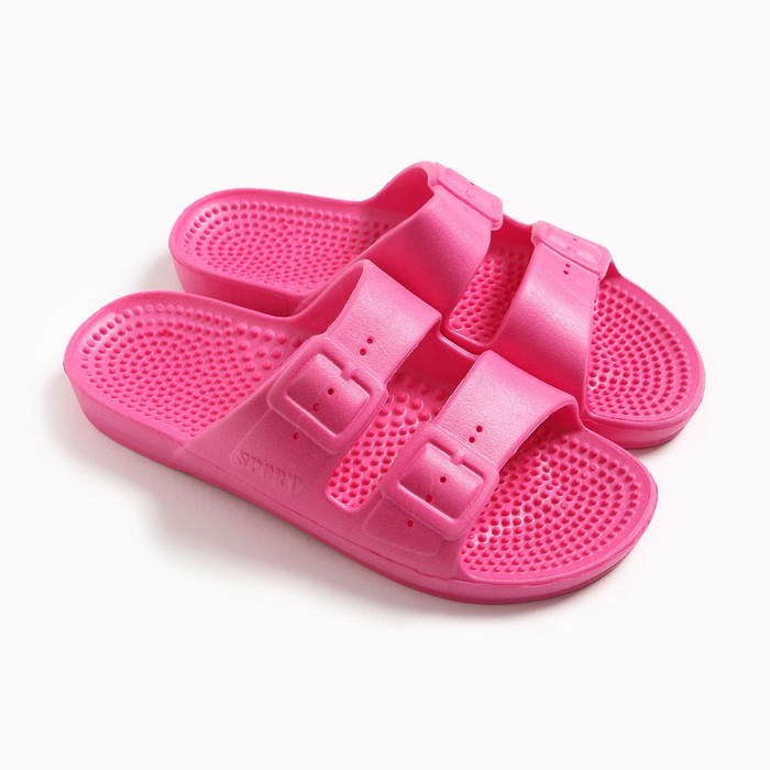 Пантолеты пляжные, размер 37, цвет розовый - Фото 1
