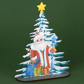 Новогодний настольный декор «Дед Мороз» 12 х 4,3 х 15,5 см