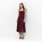 Платье с лентами миди женское MIST Flower, чёрное, размер 46 - фото 43745767