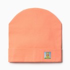 Шапка для девочки,цвет персиковый, размер 50 - фото 10769818