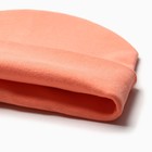 Шапка для девочки,цвет персиковый, размер 52 - Фото 2