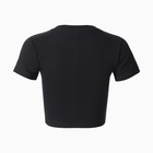 Футболка женская укороченная, цвет чёрный, размер 44 (M) - Фото 8