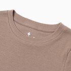 Футболка женская укороченная, цвет коричневый, размер 44 (M) - Фото 6