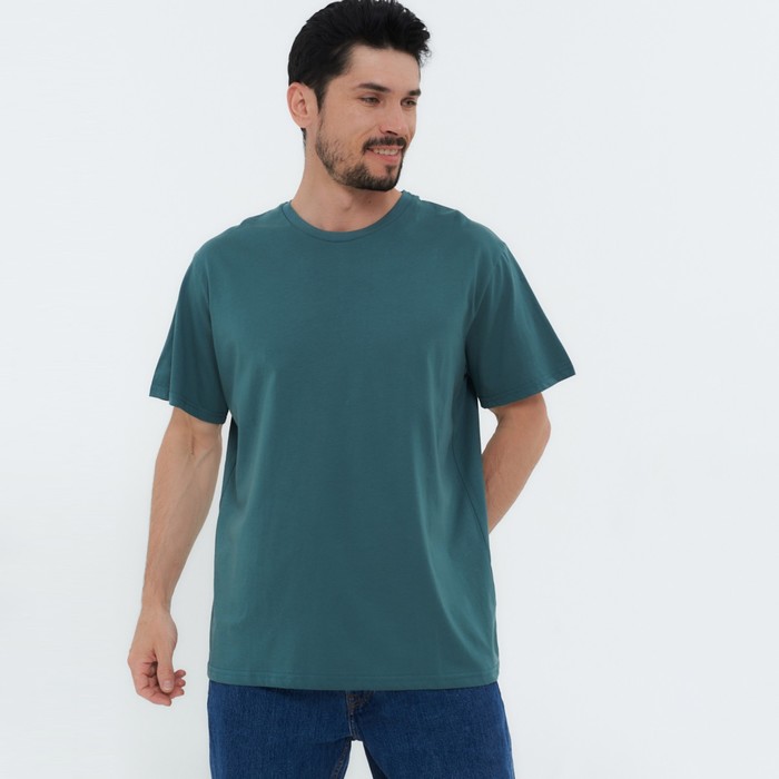 Футболка мужская, изумрудный, размер 54 (3XL)