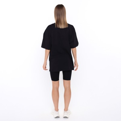 Футболка женская Little Secret, чёрная, размер OVERSIZE (42-46)