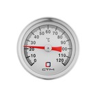 Термометр биметаллический "СТМ" CTT14D40, d=40 мм, 120°C, с погружной гильзой - фото 10721477