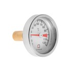 Термометр биметаллический "СТМ" CTT14D40, d=40 мм, 120°C, с погружной гильзой - фото 22424961
