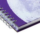 Записная книжка 96 листов А6 на гребне MESHU "Moon light", твердая обложка, матовая ламинация, выборочный УФ-лак - фото 7141070