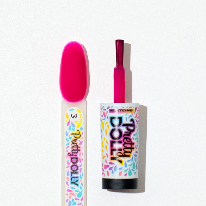 Гель лак ADRICOCO неоновая маджента Pretty dolly №03, 8 мл 37667