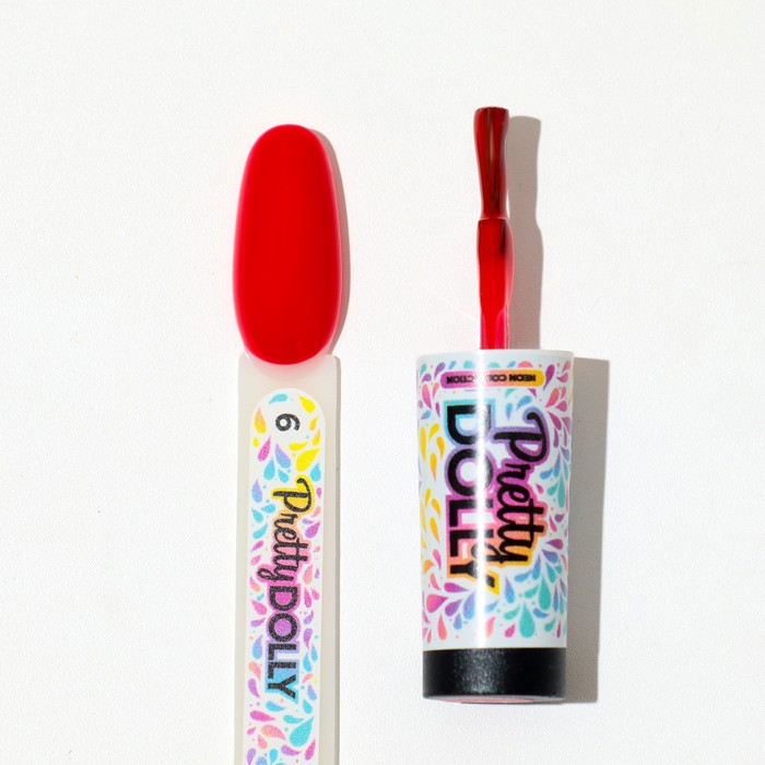 Гель лак ADRICOCO неоновый рубиновый Pretty dolly №06, 8 мл 37670