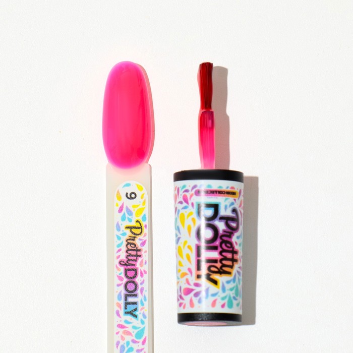 Гель лак ADRICOCO неоновая фуксия Pretty dolly №09, 8 мл 37673