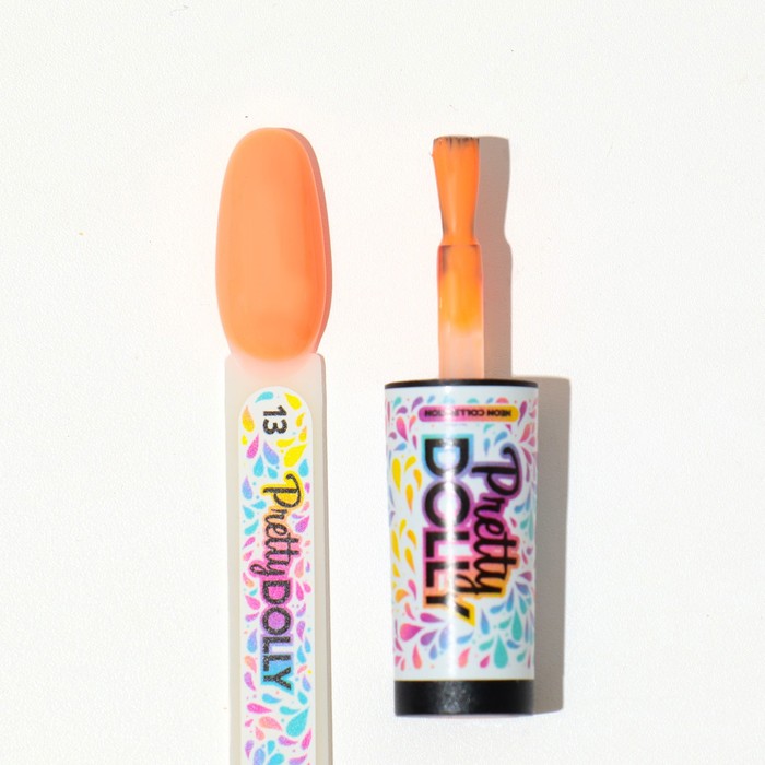Гель лак ADRICOCO неоновый персиковый Pretty dolly №13, 8 мл 37677