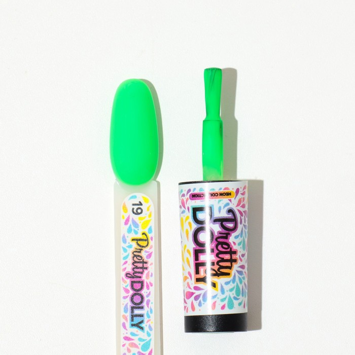 Гель лак ADRICOCO неоновый зеленый Pretty dolly №19, 8 мл 37683
