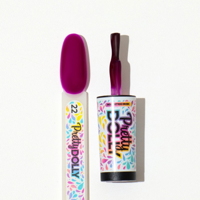 Гель лак ADRICOCO неоновый баклажановый Pretty dolly №22, 8 мл 37685