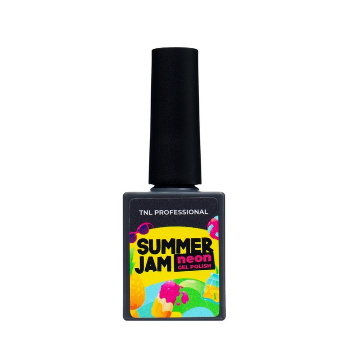 Гель лак TNL Neon Summer Jam неоновый лимонный №03, 10 мл 37707