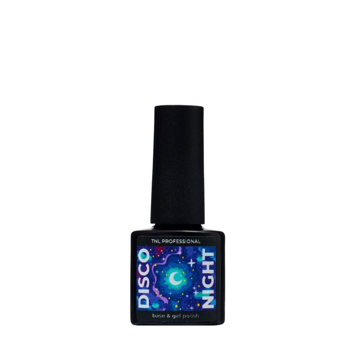 Гель лак TNL Professional с цветной неоновой слюдой Disco night виноградный ром №4, 6 мл 37719