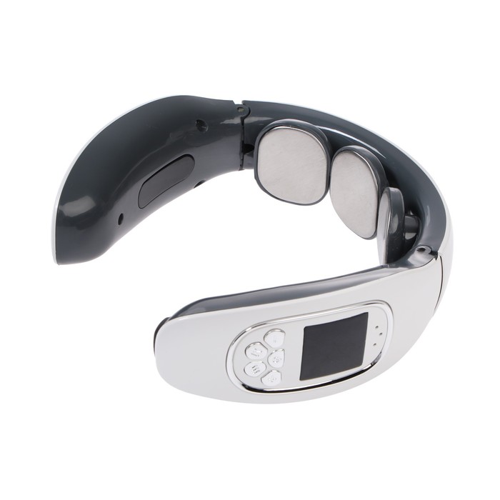 УЦЕНКА Массажёр для шеи Luazon LEM-50, 4 Вт, 4 режима, USB (в комплекте), АКБ, белый - Фото 1