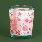 Новогодняя свеча в стакане «Счастья от деда мороза», аромат корица - Фото 2