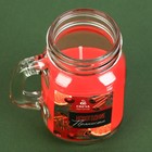 Ароматическая свеча новогодняя в банке «Пряности», корица, 7×8.5×5 см - Фото 6