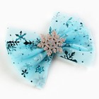 Бант заколка для волос новогодняя Princess, 11.5 х 11 см - Фото 5