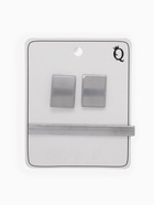 Набор мужской «Запонки + Зажим для галстука» классика, цвет серебро - фото 60928102